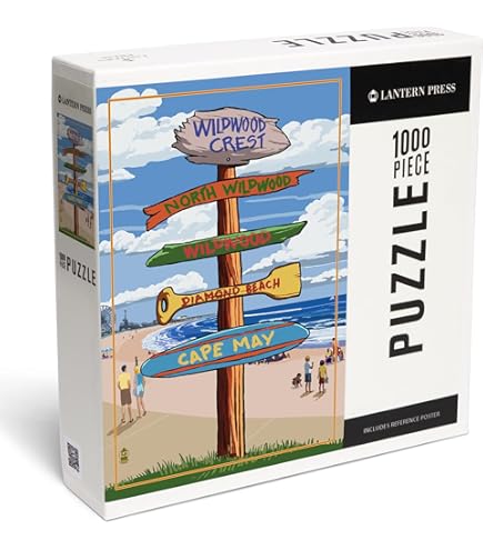 Amazon.com: Lantern Press Wildwood, New Jersey, Montage, 1000